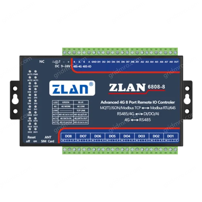 8-channel DI/DO/AI remote IO controller