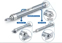 Built-in Speed Controller Type Double Acting, Double Rod CJ2ZW Series