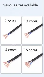 5 core 4 core 2 core sensor cable 26 AWG 5 pole