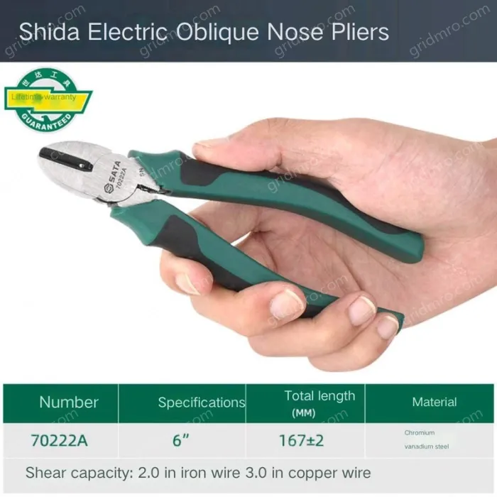 6" diagonal pliers stripper 70222A