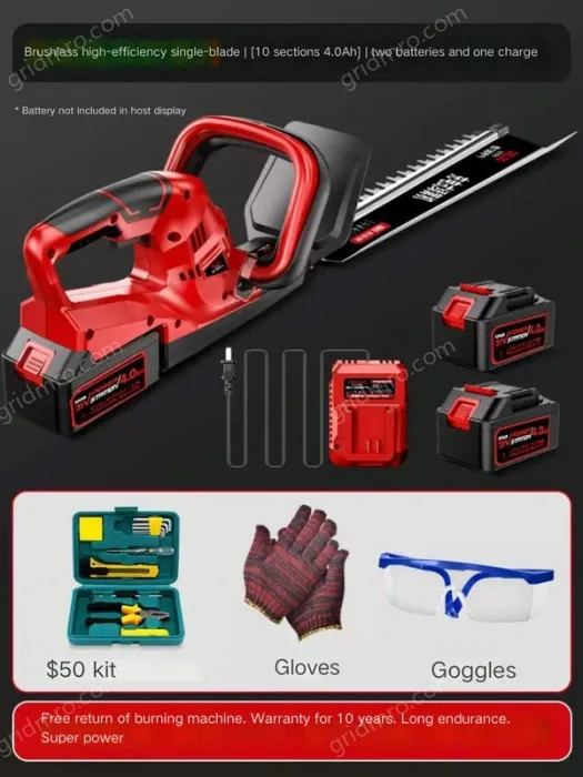 Brushless high-efficiency single-edged 10-cell 4.0Ah two batteries and one charge