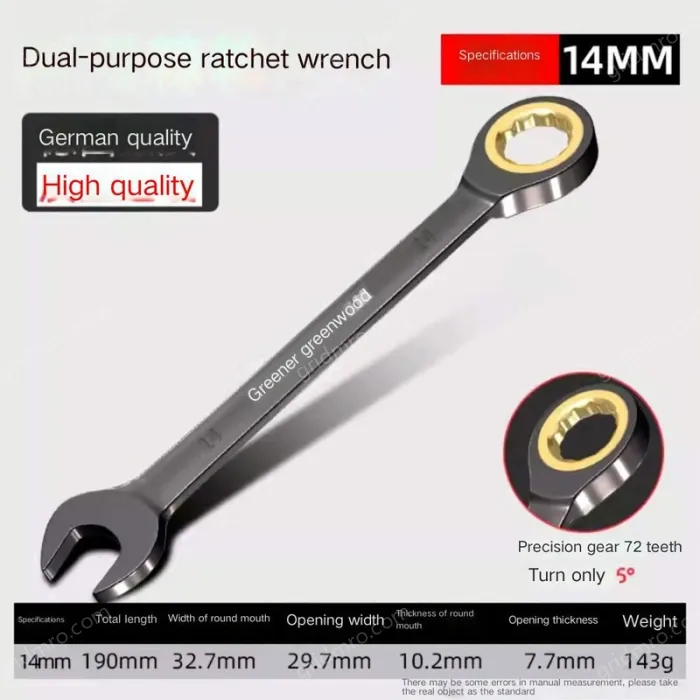 German lengthened - 14mm