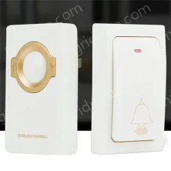 Wireless remote control doorbell with spontaneous electric flash, waterproof, elderly, disabled, caller, doorbell