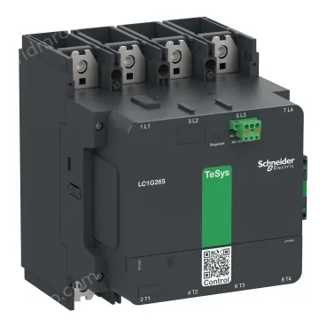 LC1G2654LSEN Contactor, high power, TeSys Giga, 4P(4NO), AC-1, <=440V 385A, standard version, 200-500V AC/DC wide band coil
