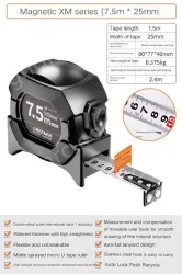 Class I. accuracy 7.5mX25mm, self-locking/lagging / magnetic / double-sided ruler belt