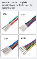 LED light connecting cable 18AWG*5 and (34/0.16TS)