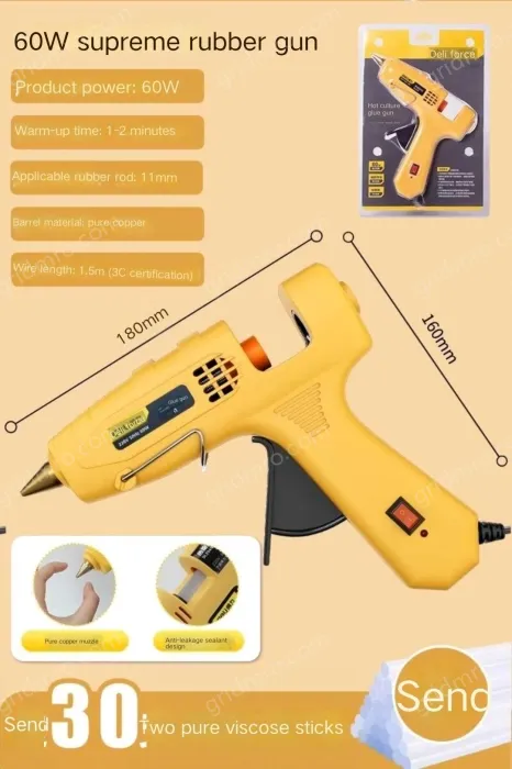 60W Extreme Glue Gun + 30 Glue Sticks