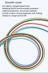 Teflon Wire Cable 20AWG Yellow to Green 20 cores